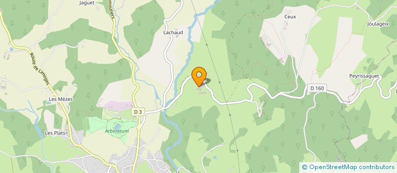 localisation de l'entreprise GFA MUTUEL DU HAUT LIMOUSIN  CHAMBERET