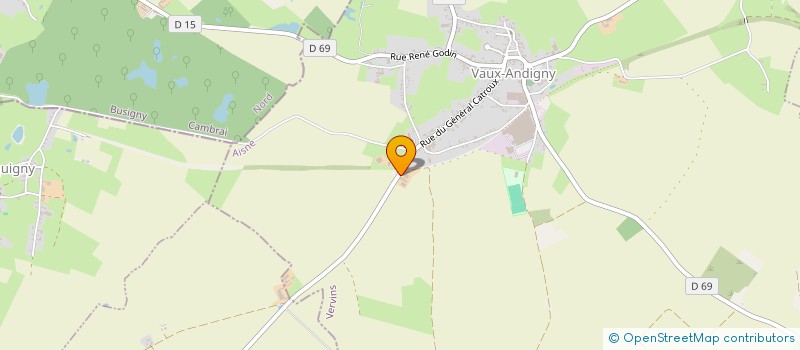 localisation de l'entreprise GFA MUTUEL DU PAYS DE GUISE  VAUX-ANDIGNY