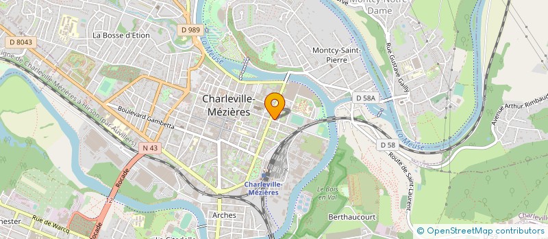 localisation de l'entreprise GFA MUTUEL LA REGION D'YVOIS à CHARLEVILLE-MEZIERES