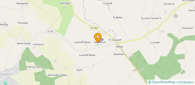 localisation de l'entreprise GFA O.C.M.  SEGLIEN