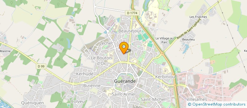 localisation de l'entreprise GFA OCTAVE METAYER ET CIE  GUERANDE