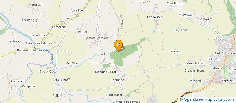 localisation de l'entreprise GFA OGOR  PLABENNEC