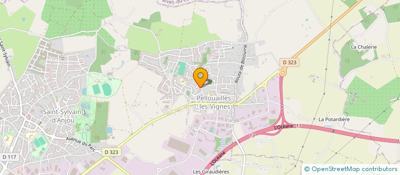 localisation de l'entreprise GFA OLLIVIER  VERRIERES-EN-ANJOU