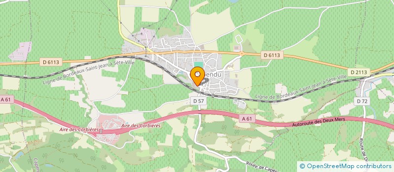 localisation de l'entreprise GFA OMEGA CAPENDU  CAPENDU