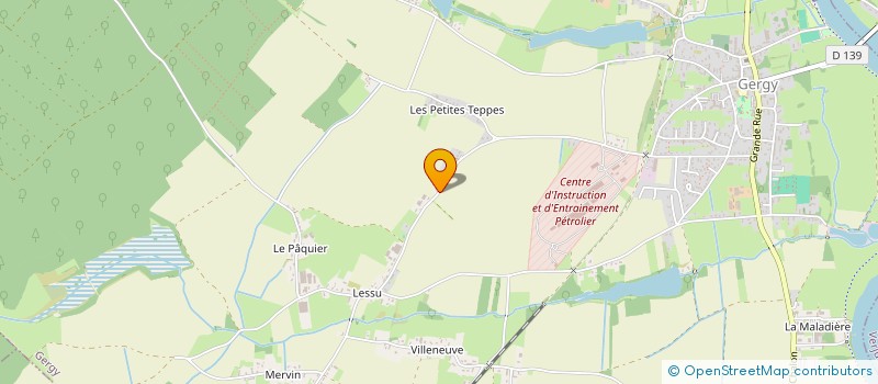 localisation de l'entreprise GFA PAILLARD  GERGY