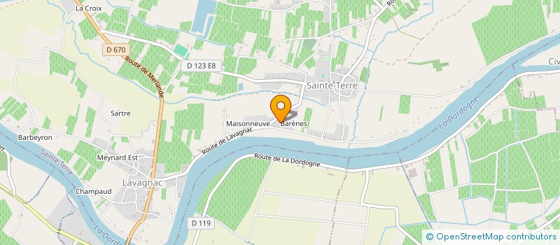 localisation de l'entreprise GFA PARET BEAUSEJOUR  SAINT-GENES-DE-CASTILLON