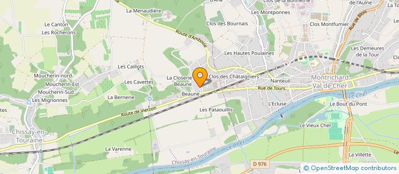 localisation de l'entreprise GFA PARKER  CHISSAY EN TOURAINE