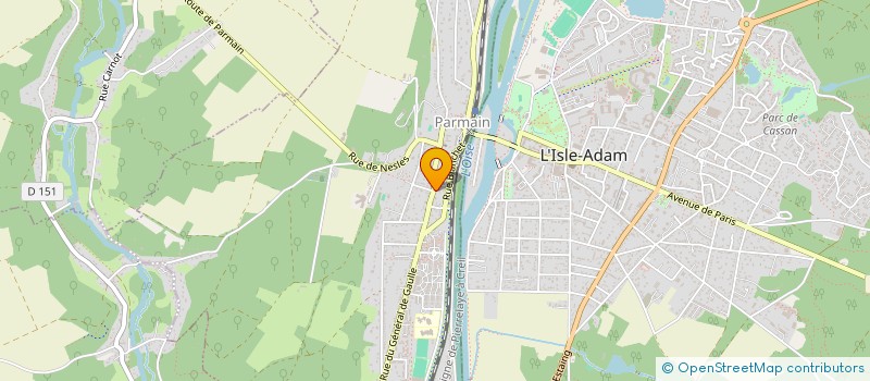 localisation de l'entreprise GFA PARMAIN JOUY  PARMAIN