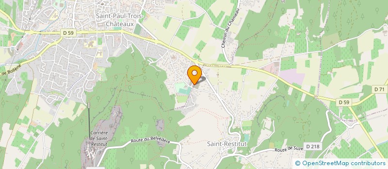 localisation de l'entreprise GFA PASQUIER BRAVARD à SAINT-RESTITUT
