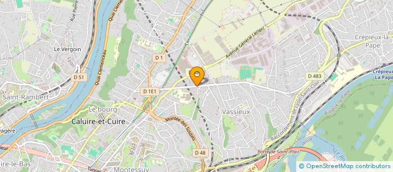 localisation de l'entreprise GFA PASQUIER LES GARANTS  CALUIRE-ET-CUIRE