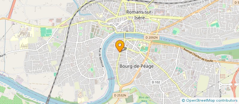 localisation de l'entreprise GFA PASSION D'HOMME  BOURG-DE-PEAGE