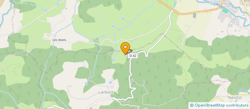 localisation de l'entreprise GFA PELECHOU à LA BASTIDE-DE-SEROU