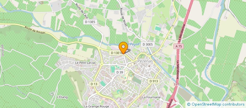 localisation de l'entreprise GFA PEPINIERES DENIS  PEZENAS