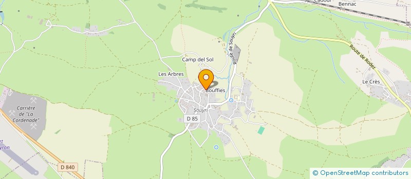 localisation de l'entreprise GFA PERIE SOUYRI  SALLES-LA-SOURCE