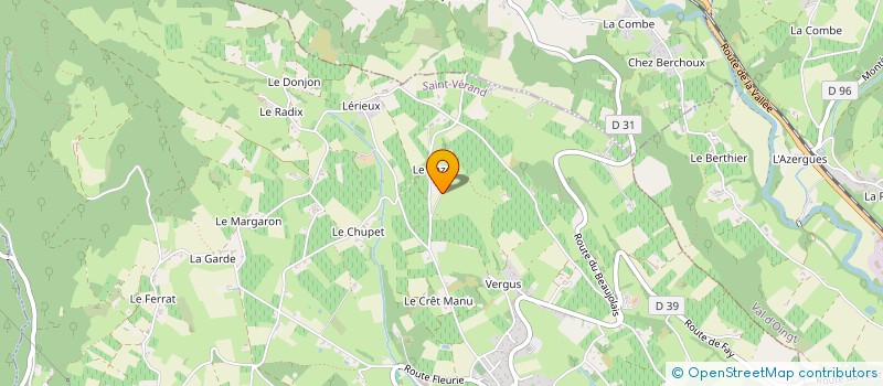 localisation de l'entreprise GFA PERRAUD ET ASSOCIES  SAINT-VERAND