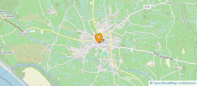 localisation de l'entreprise GFA PETITE GARDIOLE  CHATEAUNEUF-DU-PAPE