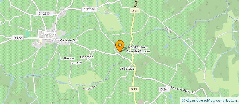 localisation de l'entreprise GFA PETRIAT BOUDYO à LUSSAC