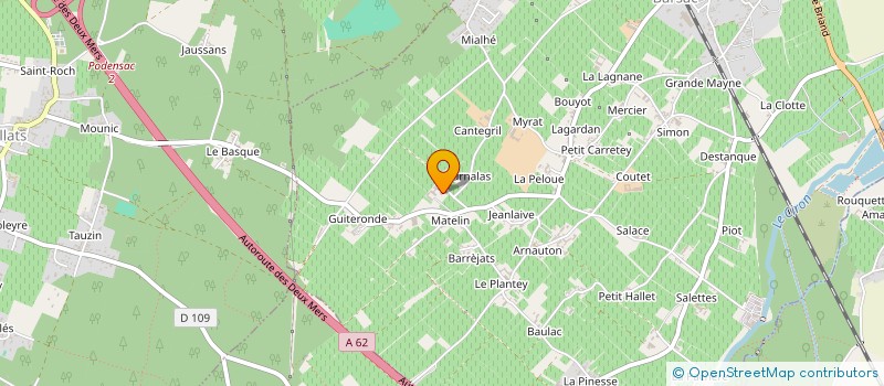 localisation de l'entreprise GFA PIERRE BRAVO  BARSAC