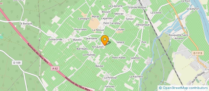 localisation de l'entreprise GFA PIERRE DUBOURDIEU ET FILS  BARSAC