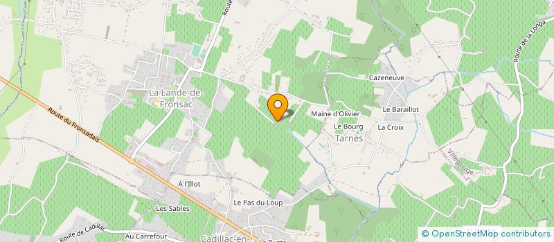 localisation de l'entreprise GFA PIERRE GOUJON  LA LANDE-DE-FRONSAC