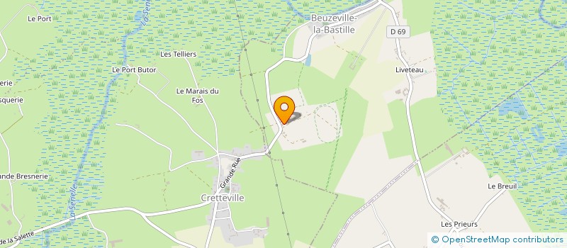 localisation de l'entreprise GFA PIERRE LEVESQUE  BEUZEVILLE-LA-BASTILLE