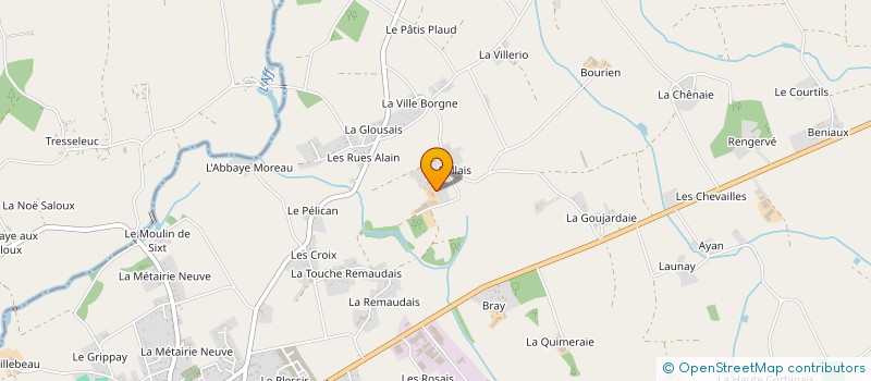 localisation de l'entreprise GFA PINARD  SIXT-SUR-AFF