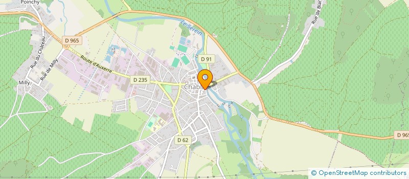localisation de l'entreprise GFA PINSON à CHABLIS