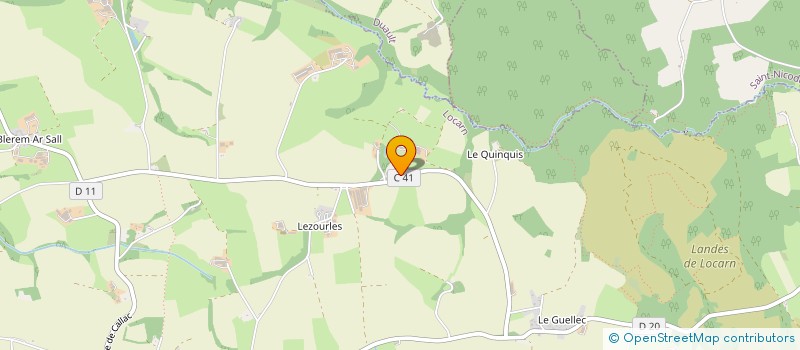 localisation de l'entreprise GFA PINSON  LOCARN