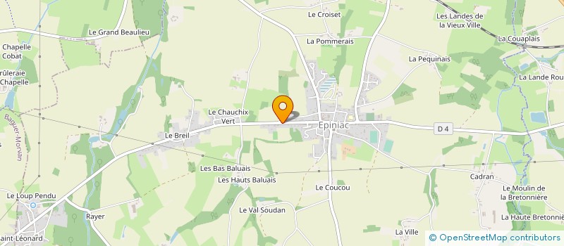 localisation de l'entreprise GFA PLAINFOSSE  ROZ-LANDRIEUX