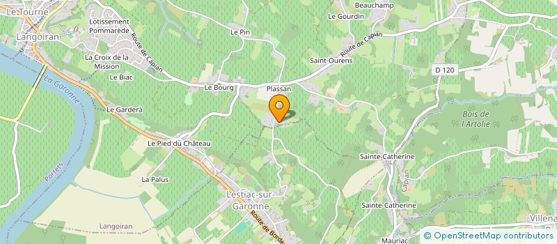 localisation de l'entreprise GFA PLASSAN  TABANAC