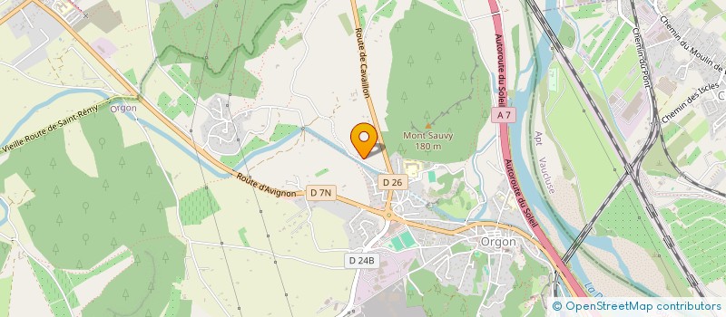 localisation de l'entreprise GFA PLEIN VENT  ORGON