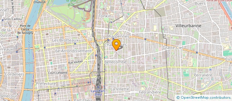 localisation de l'entreprise GFA PONCET FILS  LYON