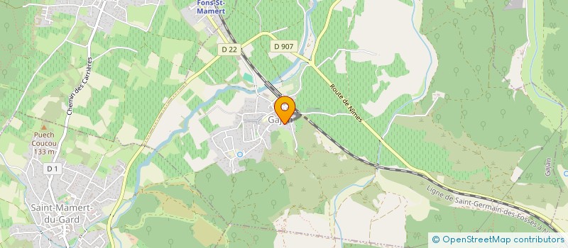 localisation de l'entreprise GFA PONT ROYAL  GAJAN