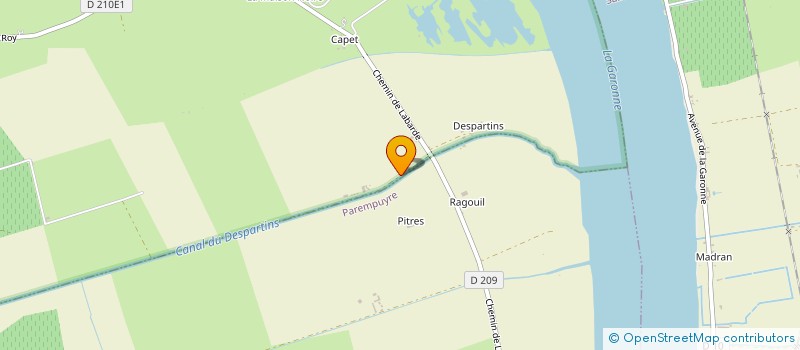 localisation de l'entreprise GFA PONTACQ  LUDON MEDOC