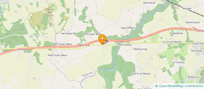 localisation de l'entreprise GFA POUL AN GAZEC  PEDERNEC