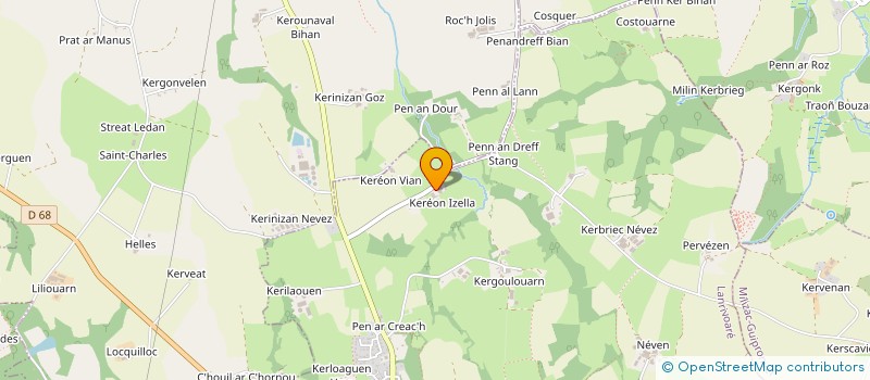 localisation de l'entreprise GFA POULYOD IZELLA  MILIZAC-GUIPRONVEL