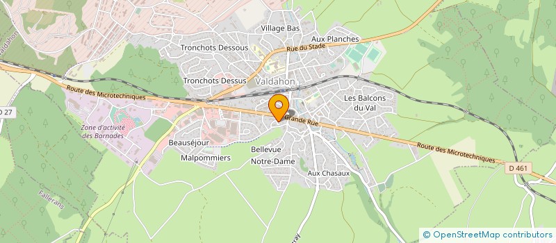 localisation de l'entreprise GFA POURCELOT  VALDAHON