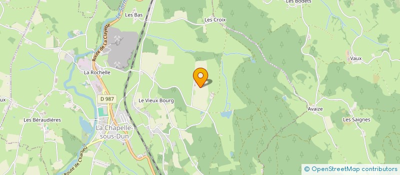 localisation de l'entreprise GFA POYEBADE BALLOQUETS  LA CHAPELLE-SOUS-DUN