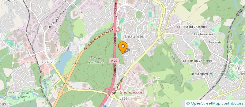 localisation de l'entreprise GFA PRENTEGARDE à LIMOGES