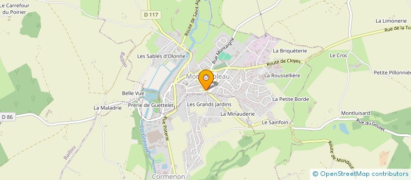 localisation de l'entreprise GFA PRUDHOMME-FISSEAU  LA CHAPELLE-VICOMTESSE