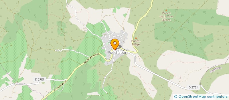 localisation de l'entreprise GFA PUECH - AUGER  MONTPEYROUX