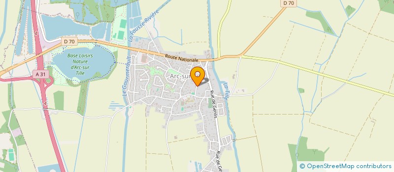 localisation de l'entreprise GFA PULIGNY CHAMPS GAINS  ARC-SUR-TILLE