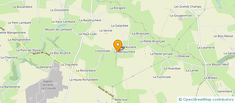 localisation de l'entreprise GFA QUINTON  LA CROIXILLE