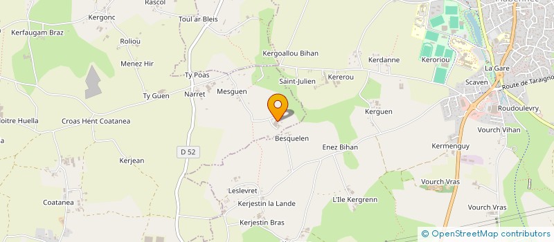 localisation de l'entreprise GFA QUIVOURON  BOURG-BLANC