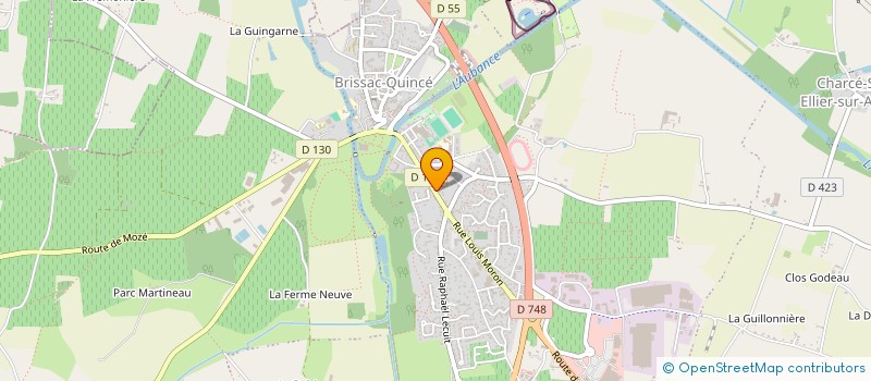localisation de l'entreprise GFA R.J BENOIST à BRISSAC LOIRE AUBANCE