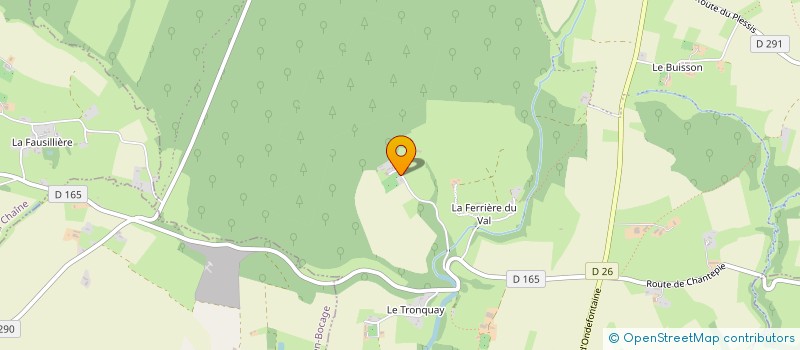 localisation de l'entreprise GFA RABACHE  LES MONTS D'AUNAY