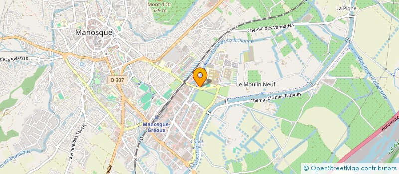 localisation de l'entreprise GFA RABOLI à MANOSQUE