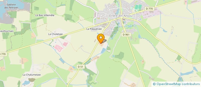 localisation de l'entreprise GFA RABOUIN  ERDRE-EN-ANJOU