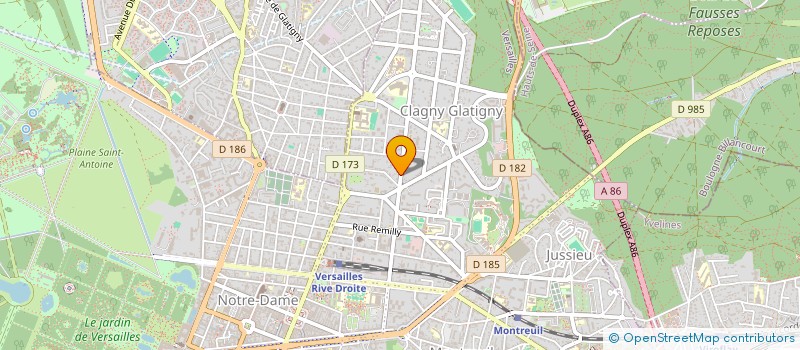 localisation de l'entreprise GFA RAGHEAUD à VERSAILLES