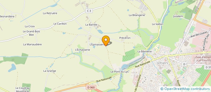 localisation de l'entreprise GFA RAIMBAULT à CHEMILLE-EN-ANJOU